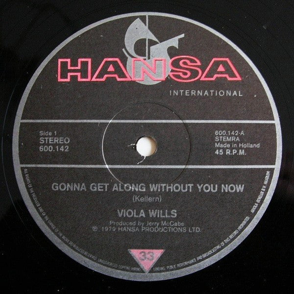 Viola Wills : Gonna Get Along Without You Now / Your Love (12", Single)
