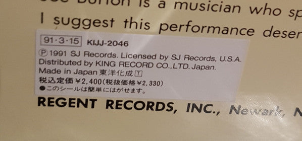 Joe Burton Trio : Jazz Pretty (LP, Mono, RM)