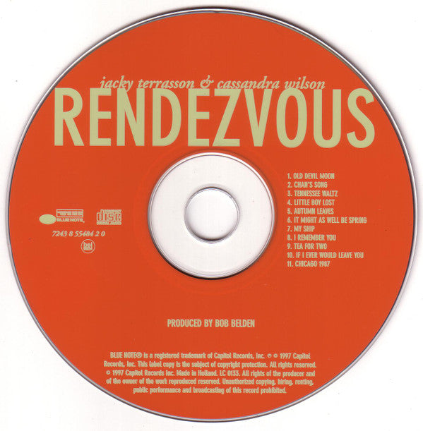 Jacky Terrasson & Cassandra Wilson : Rendezvous (CD, Album, RP, Med)