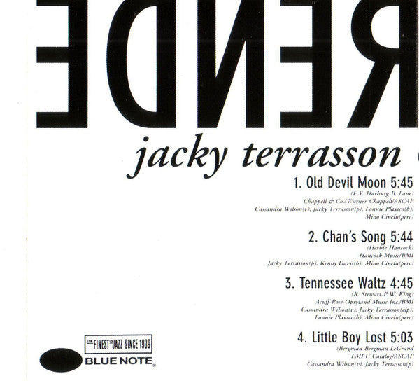 Jacky Terrasson & Cassandra Wilson : Rendezvous (CD, Album, RP, Med)