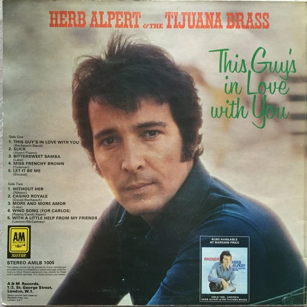 Herb Alpert & The Tijuana Brass : This Guy's In Love With You (LP, Comp)
