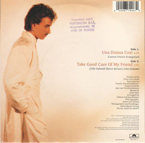 Marco Borsato : Una Donna Cosi (7", Single)