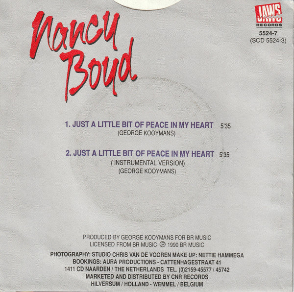 Nancy Boyd : Just A Little Bit Of Peace In My Heart (7", Single)