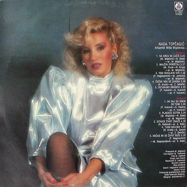 Nada Topčagić : Na Srcu Mi Ležiš (LP, Album)