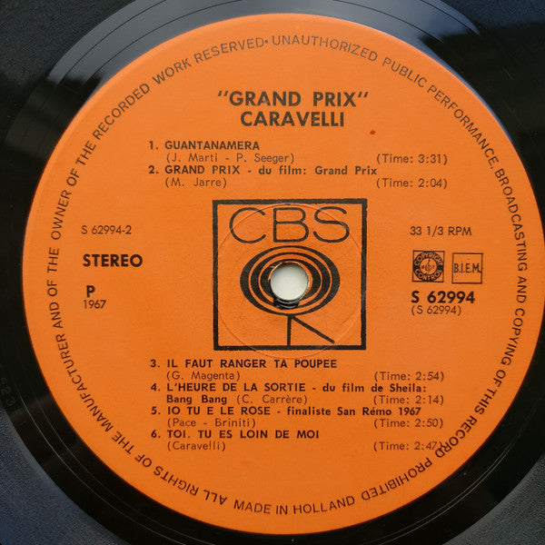 Caravelli : Grand Prix (LP)