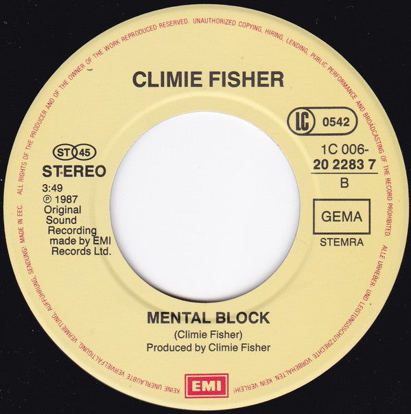 Climie Fisher : Rise To The Occasion (Hip Hop Mix) (7", Single)