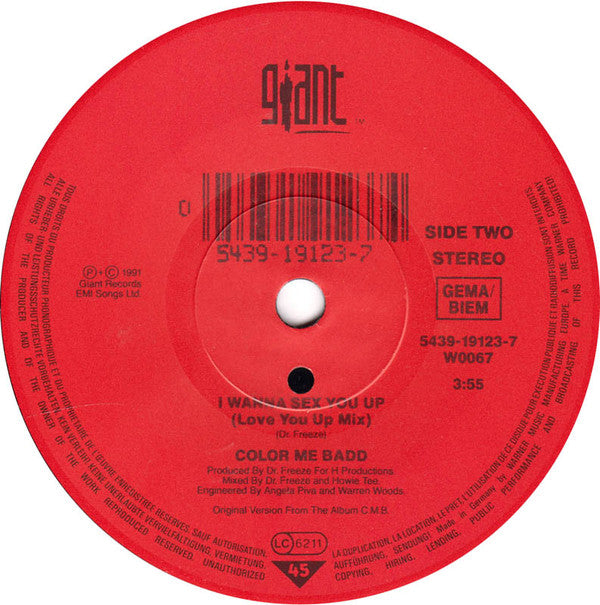 Color Me Badd : I Adore Mi Amor (7", Single, Sol)