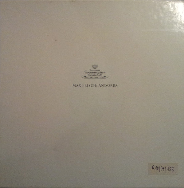 Max Frisch : Andorra (2xLP, Mono, RE + Box)