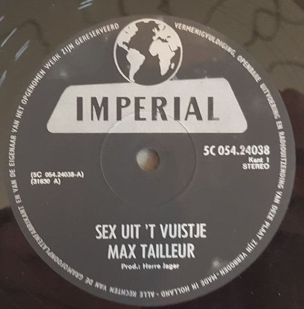 Max Tailleur : Sex Uit 't Vuistje (LP, RE)