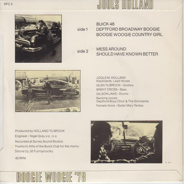 Jools Holland : Boogie Woogie '78 (7", EP)