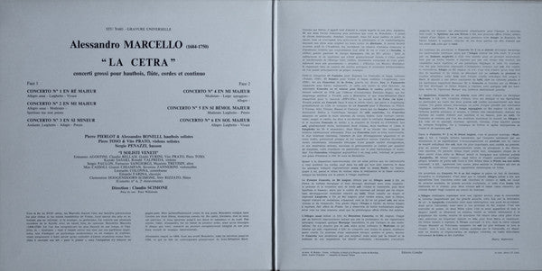 Alessandro Marcello, Pierre Pierlot, I Solisti Veneti, Claudio Scimone : La Cetra - 6 Concerti Grossi (LP)