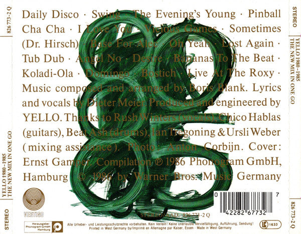 Yello : 1980 - 1985 The New Mix In One Go (CD, Comp, P/Mixed)