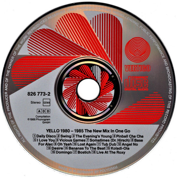 Yello : 1980 - 1985 The New Mix In One Go (CD, Comp, P/Mixed)