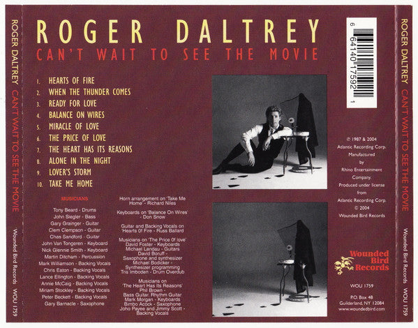 Roger Daltrey : Can't Wait To See The Movie (CD, Album)