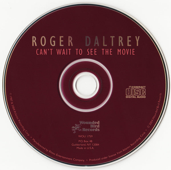 Roger Daltrey : Can't Wait To See The Movie (CD, Album)