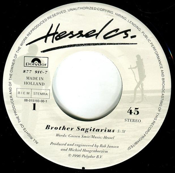Hessel : Brother Sagitarius (7", Single, Ltd, met)