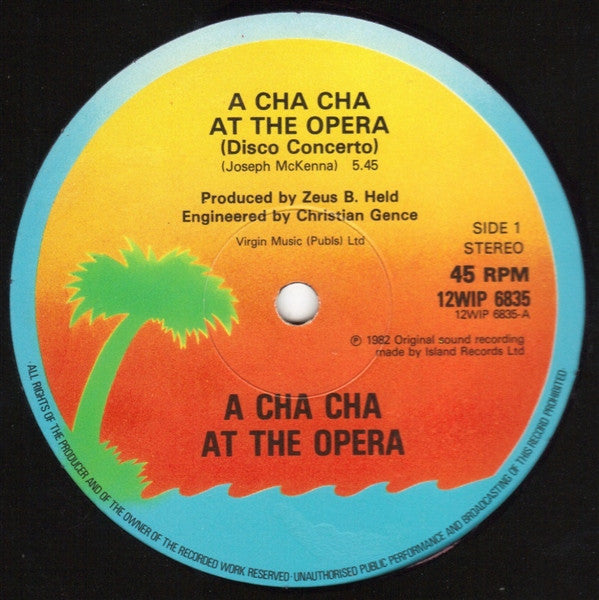 A Cha Cha At The Opera : A Cha Cha At The Opera Disco Concerto (12")