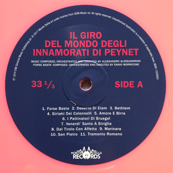Ennio Morricone And Alessandro Alessandroni : Il Giro Del Mondo Degli Innamorati Di Peynet (LP, Album, RE, RM, Pin)