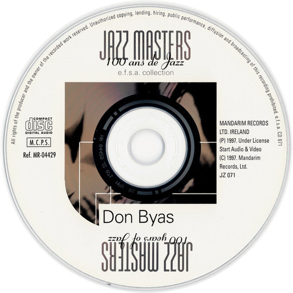 Don Byas : Jazz Masters (100 Ans De Jazz) (CD, Comp)