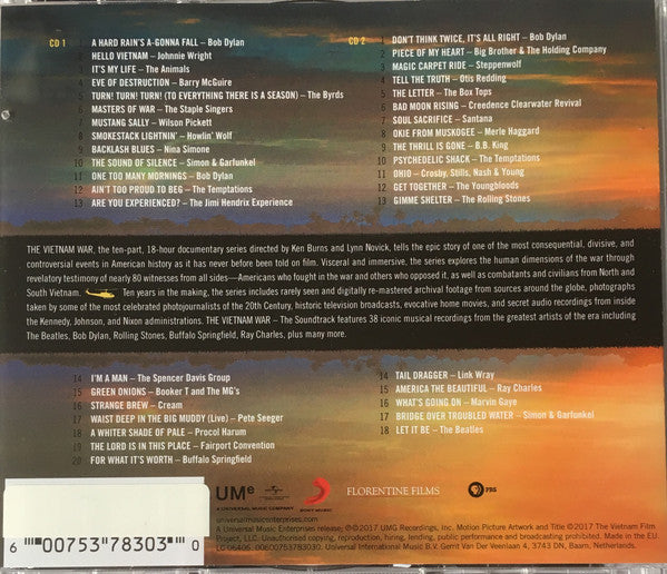 Ken Burns & Lynn Novick : The Vietnam War (The Soundtrack) (2xCD, Album, Comp, M/Print)