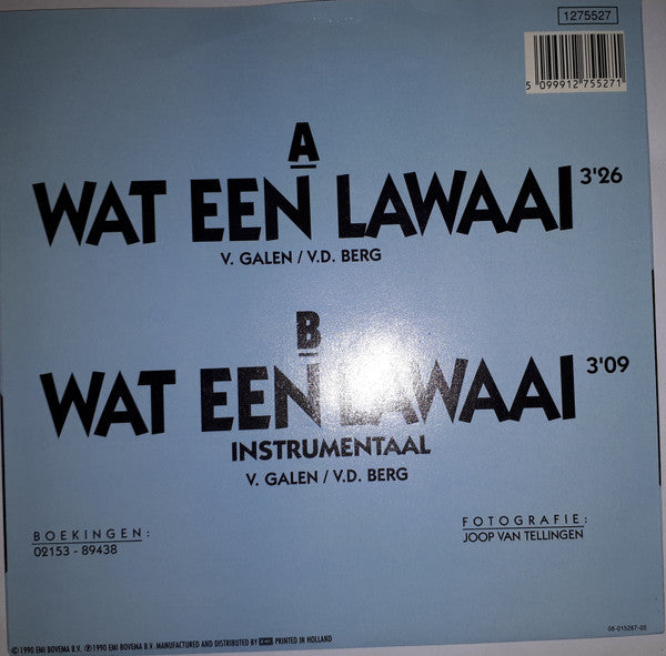 Riny van der Lee : Wat Een Lawaai (7", Single)