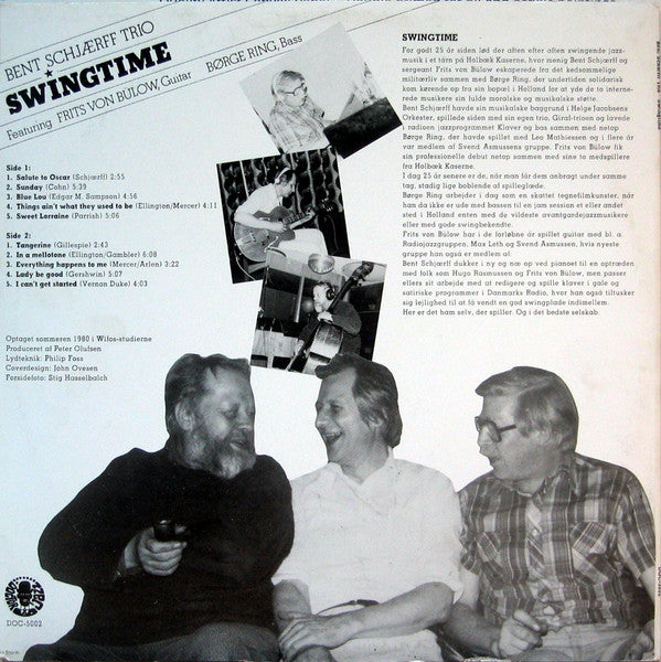 Bent Schjærff Trio Featuring Fritz von Bülow, Børge Ring : Swingtime (LP)