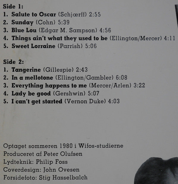 Bent Schjærff Trio Featuring Fritz von Bülow, Børge Ring : Swingtime (LP)