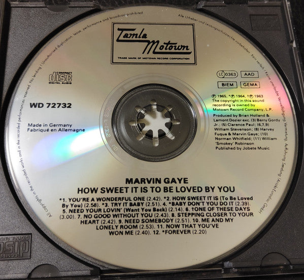 Marvin Gaye : How Sweet It Is To Be Loved By You (CD, Album)