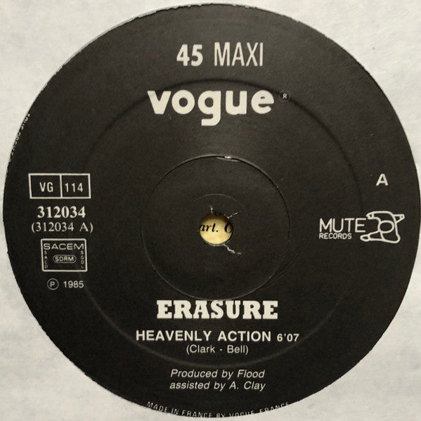Erasure : Heavenly  Action (12", Maxi)