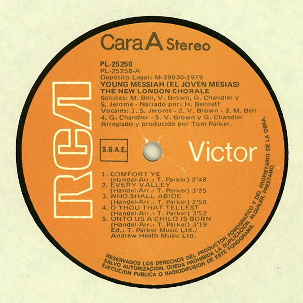 New London Chorale : Young Messiah = El Joven Mesias (LP, Album)