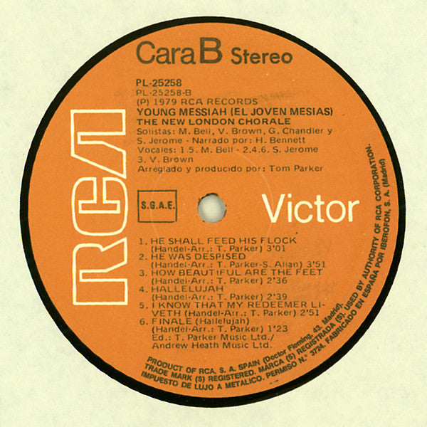 New London Chorale : Young Messiah = El Joven Mesias (LP, Album)