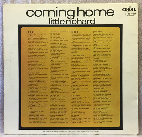 Little Richard : Coming Home (LP, Comp)