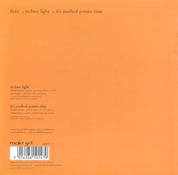 Füxa : Techno Light (7", Single, Ora)