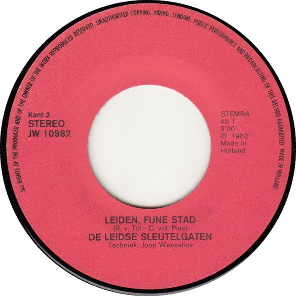 De Leidse Sleutelgaten : Het Palenlied (7")