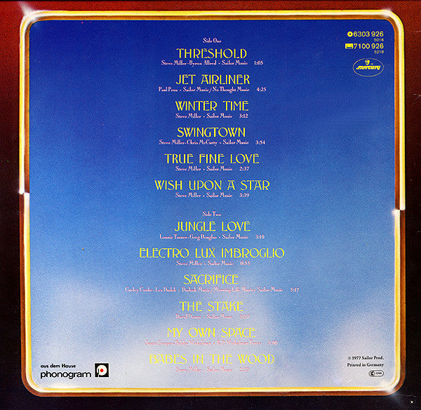 The Steve Miller Band* : Book Of Dreams (LP, Album)