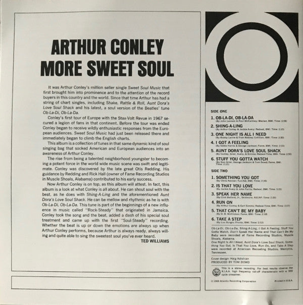 Arthur Conley : More Sweet Soul (CD, Album, RE)