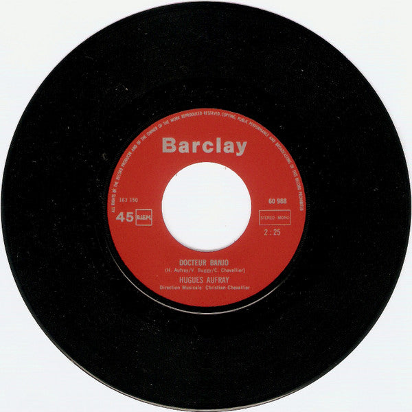 Hugues Aufray : Adieu Monsieur Le Professeur / Docteur Banjo (7", Single)