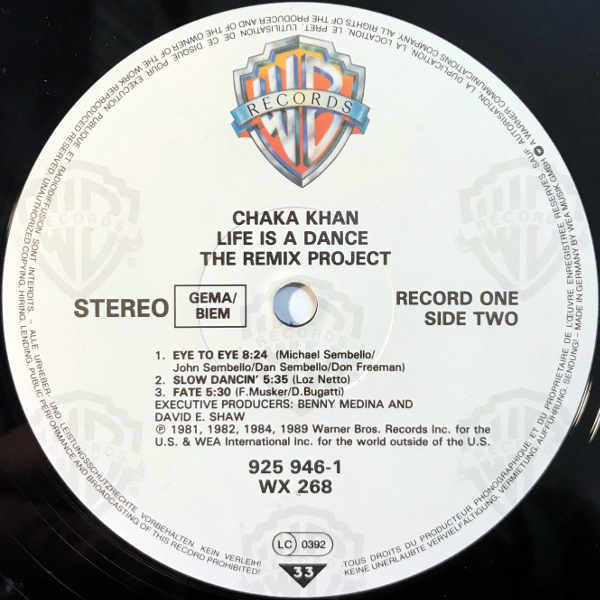 Chaka Khan : Life Is A Dance - The Remix Project (2xLP, Comp)