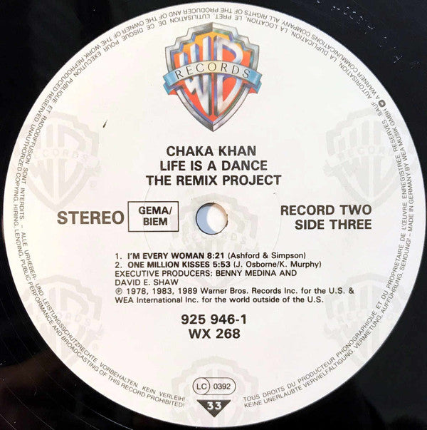 Chaka Khan : Life Is A Dance - The Remix Project (2xLP, Comp)