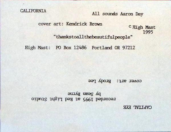 California (5) / Capital Eye : Instress Volume 3 (7")