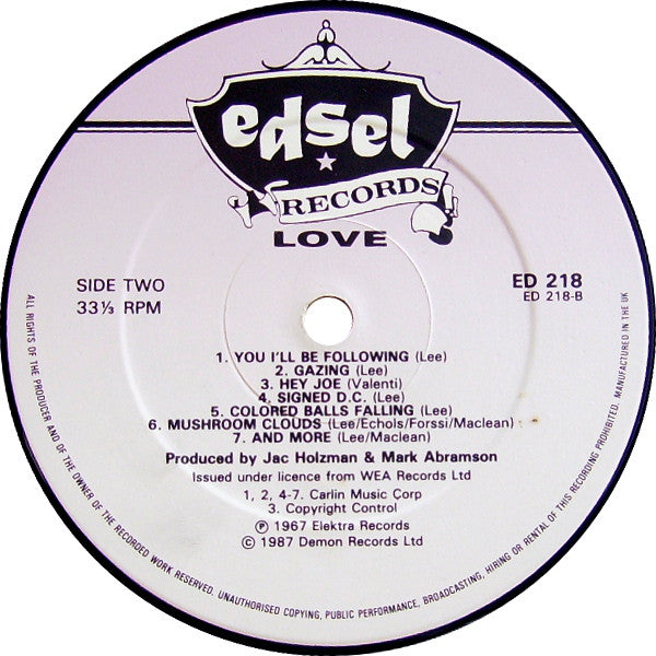 Love : Love (LP, Album, RE)