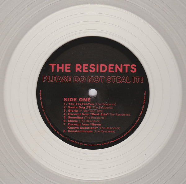 The Residents : Please Do Not Steal It! (LP, Comp, Ltd, Num, RE, Cry)