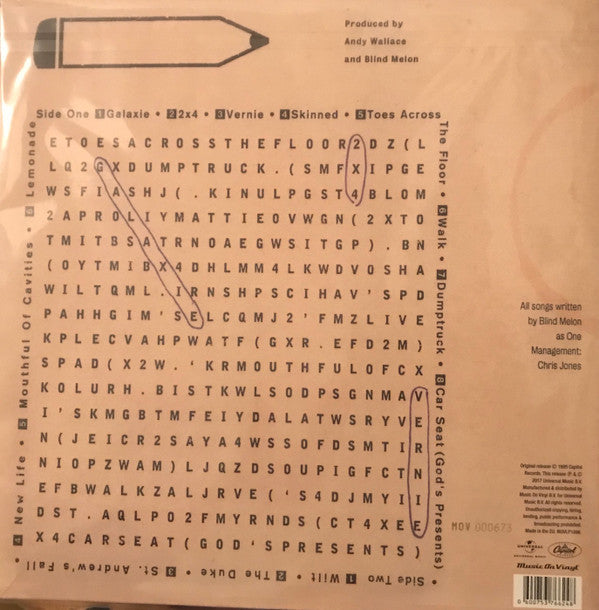 Blind Melon : Soup (LP, Album, Ltd, Num, RE, Yel)