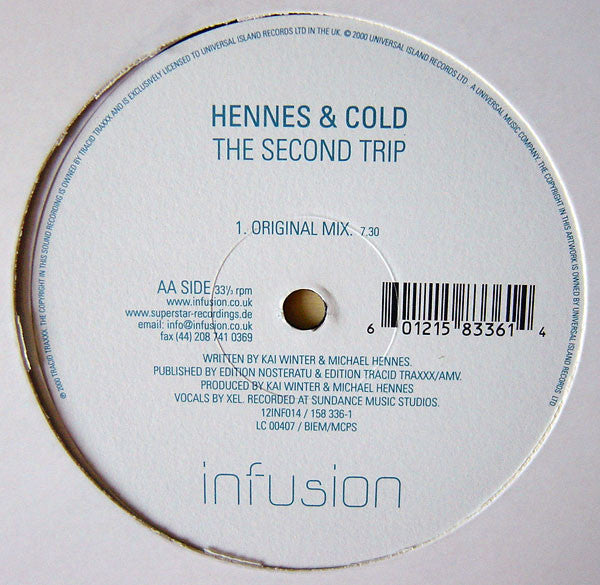 Hennes & Cold : The Second Trip (12")