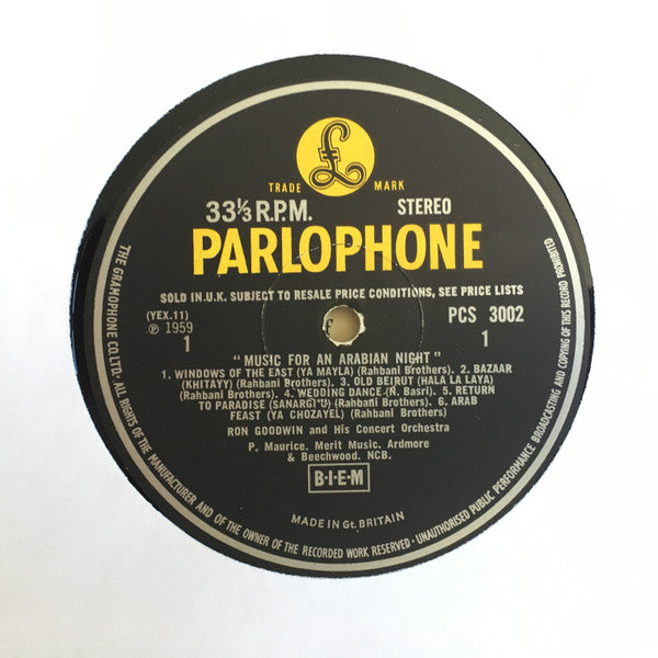 Ron Goodwin And His Orchestra : Music For An Arabian Night (LP, Album)