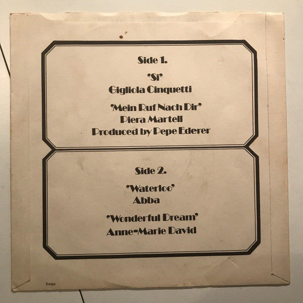 Various : The Music People At Eurovision (7", EP, Maxi, Promo)