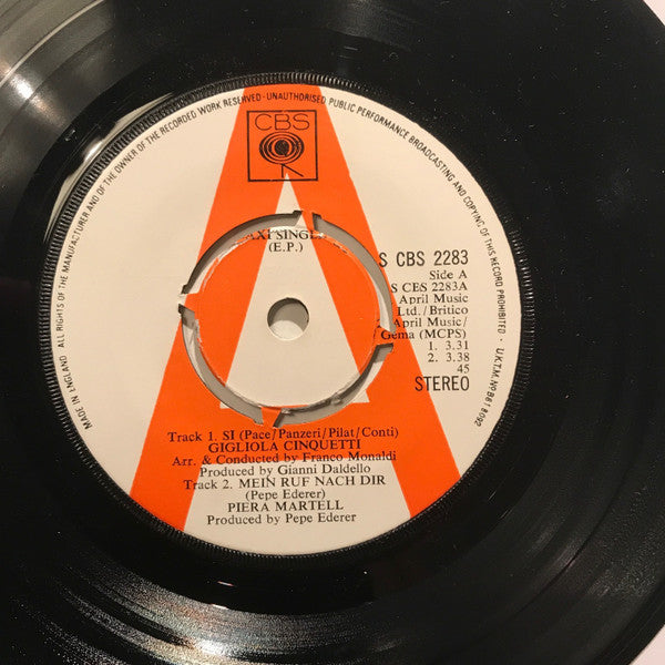 Various : The Music People At Eurovision (7", EP, Maxi, Promo)