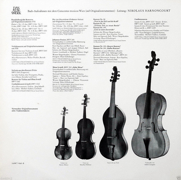 Johann Sebastian Bach : Musikalisches Opfer Auf Originalinstrumenten (LP, Bla)