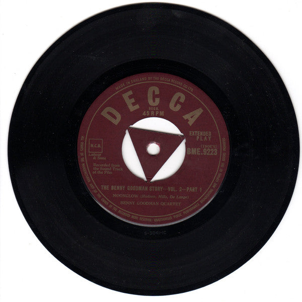 Benny Goodman Trio / The Benny Goodman Quartet : The Benny Goodman Story Volume 2 Part 1 (7", EP)