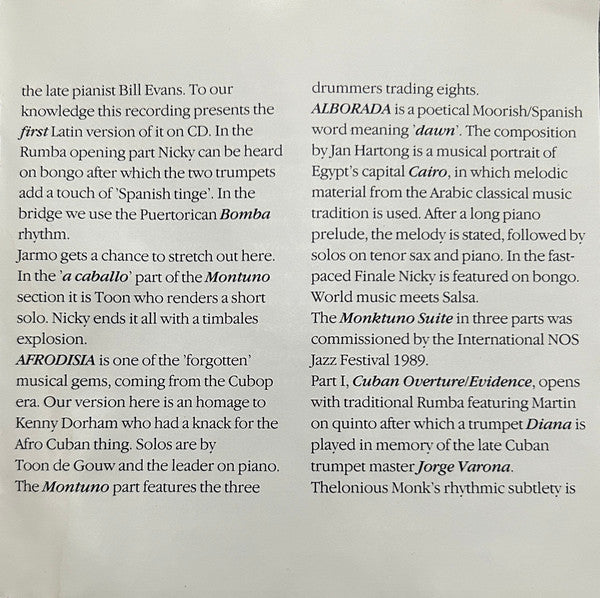 Nueva Manteca And Nicky Marrero : Afrodisia (CD, Album)